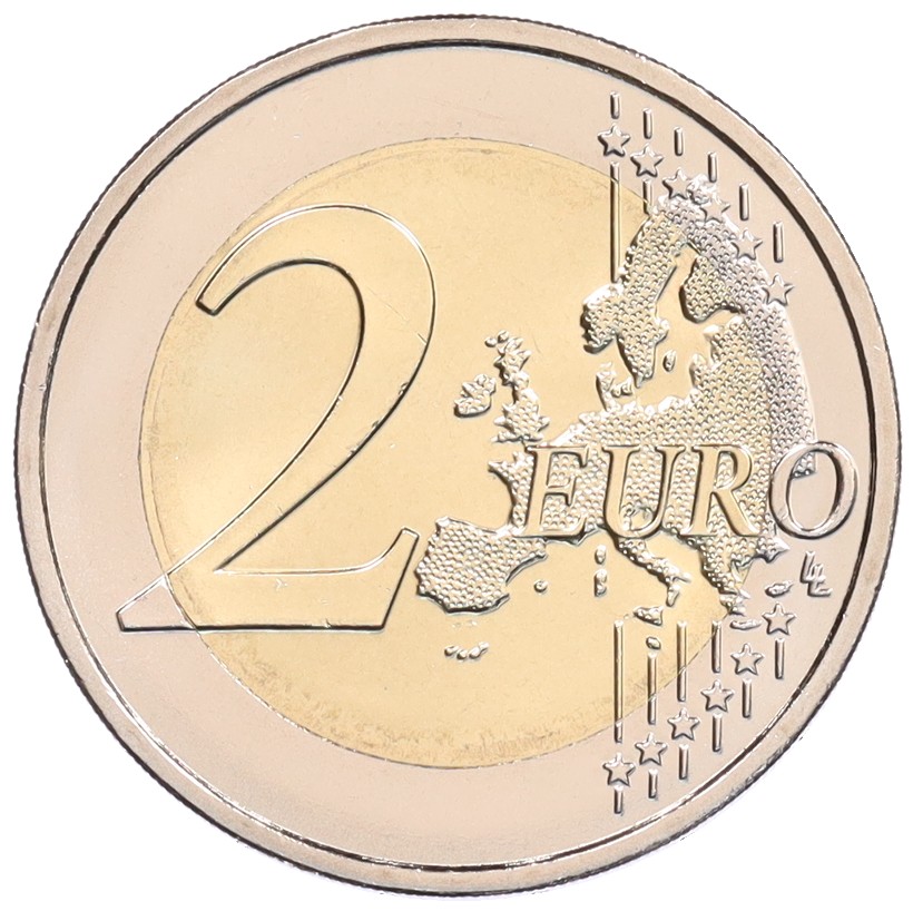 2 евро 2025 года Франция «Собор Парижской Богоматери» — Фото №2