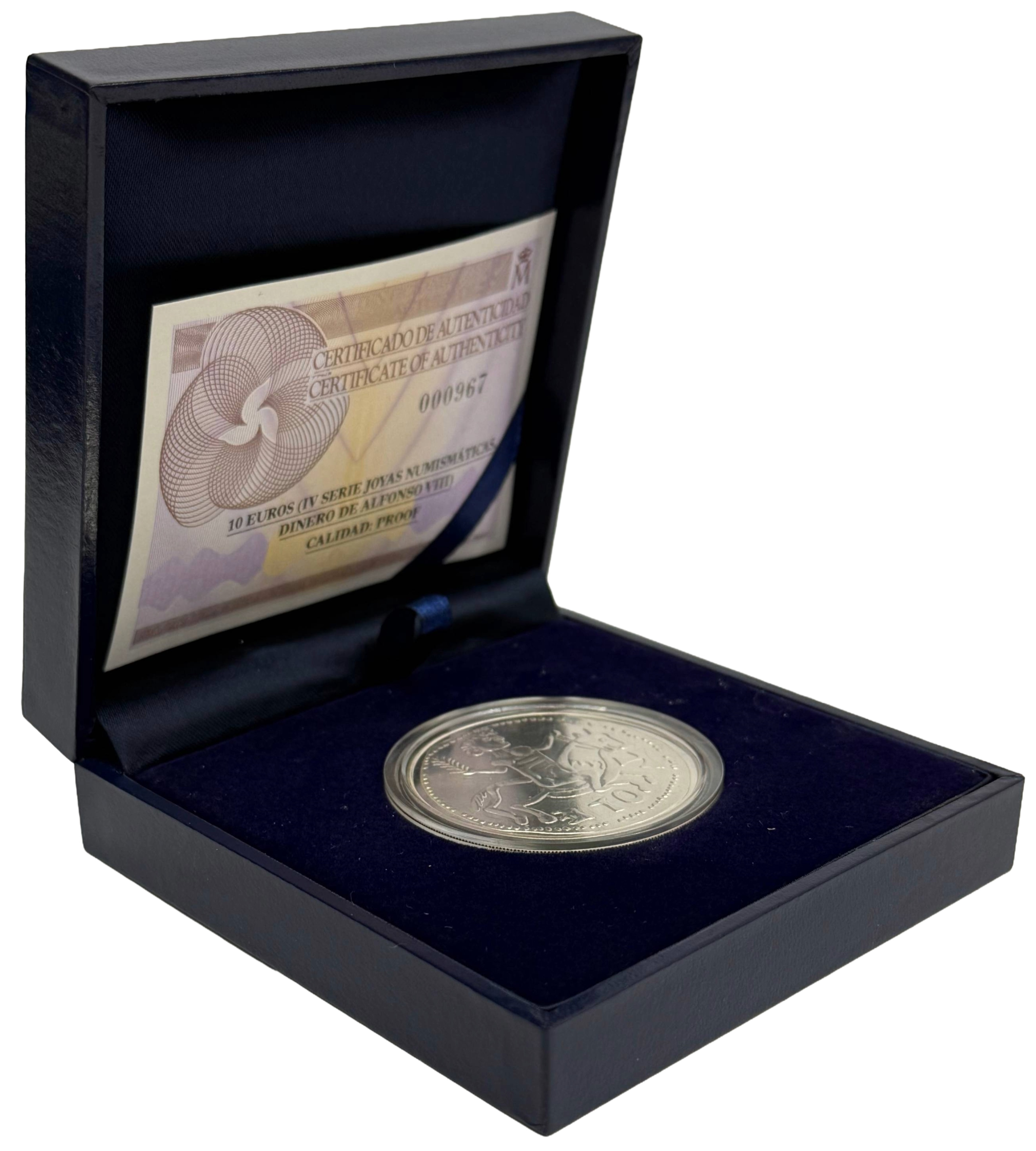 10 евро 2012 года Испания «Сокровища нумизматики — Динеро Альфонсо VIII» — Фото №3