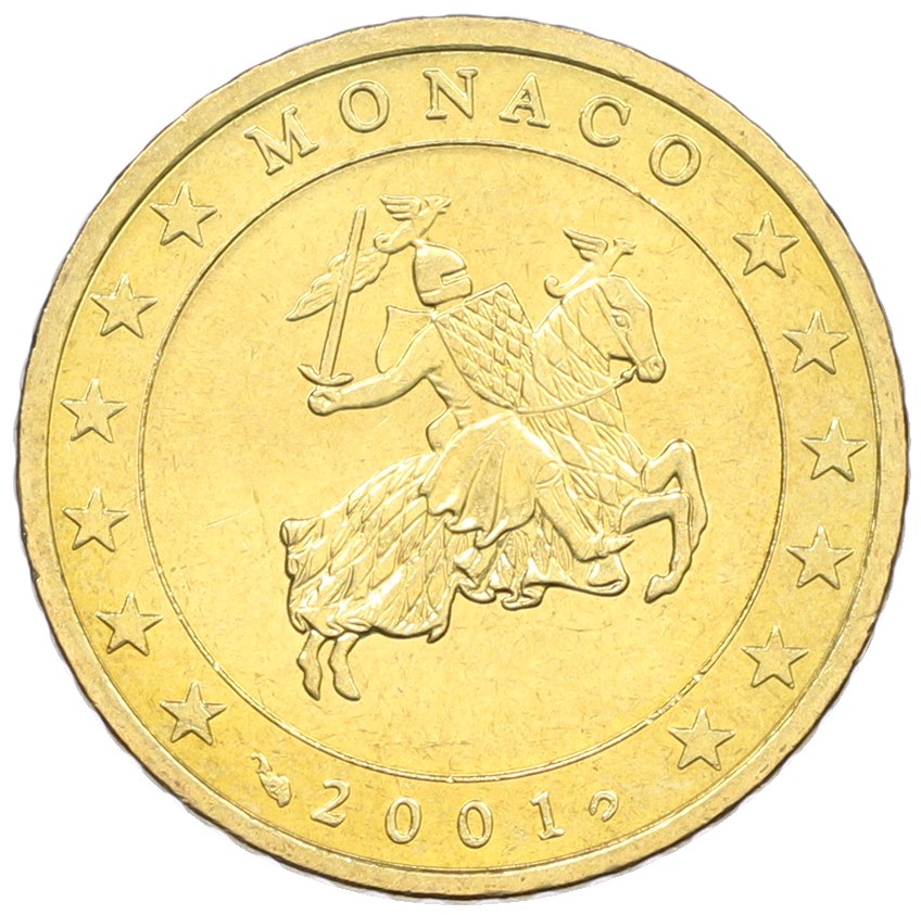 50 евроцентов 2001 года Монако — Фото №1