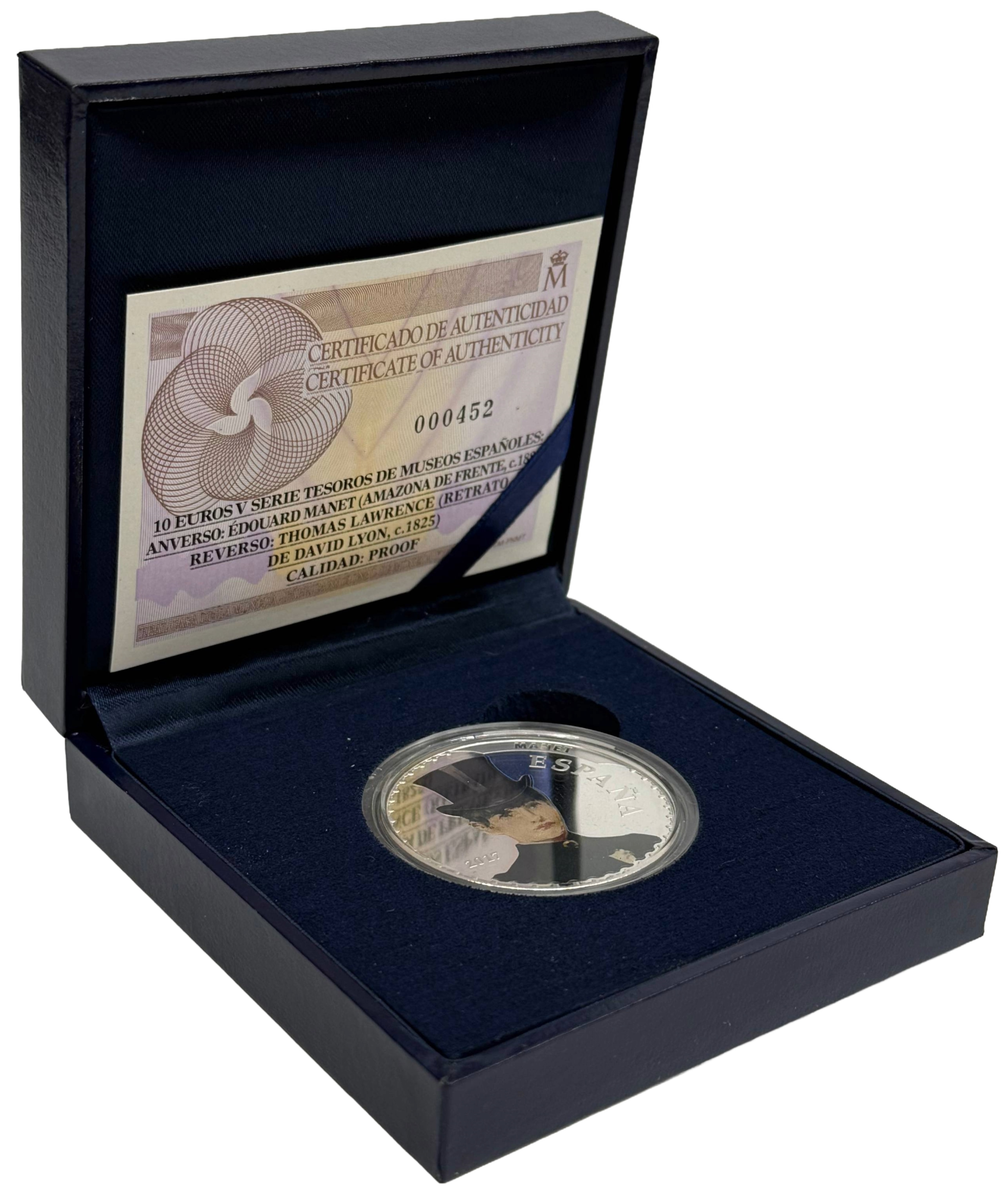 10 евро 2017 года Испания «Сокровища испанских музеев — Эдуард Мане» — Фото №3
