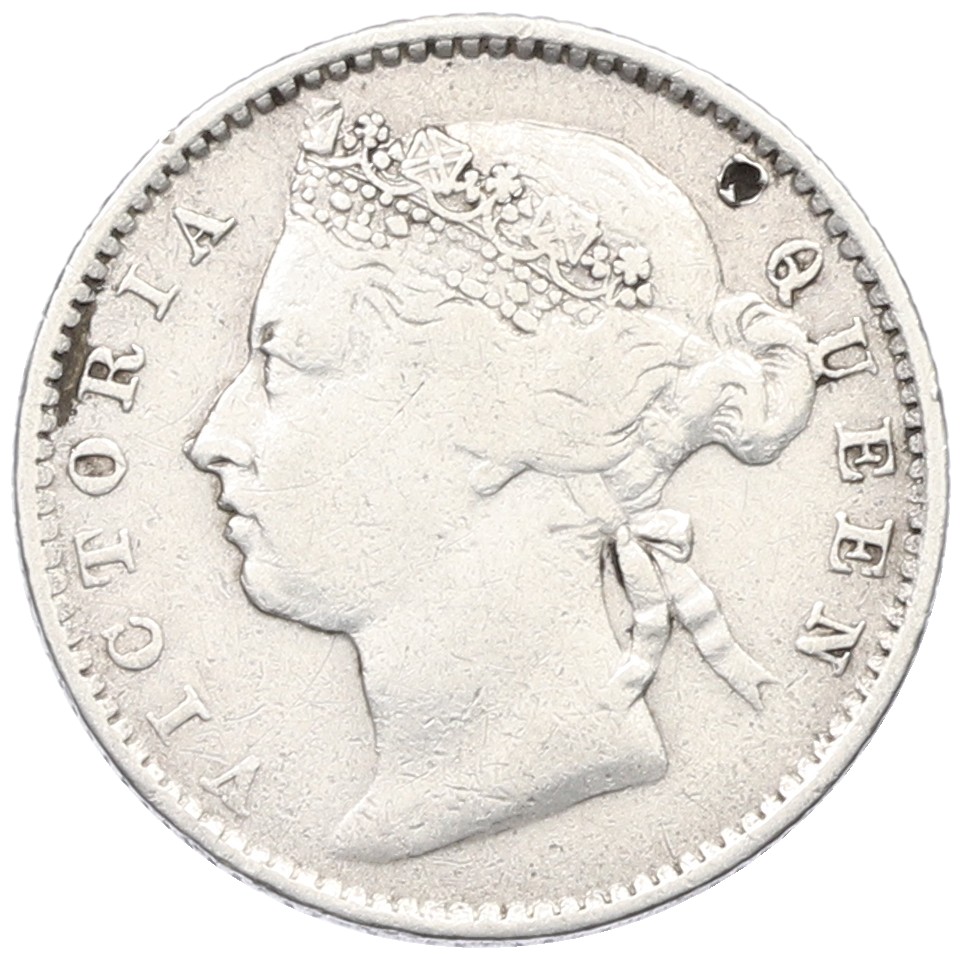 10 центов 1884 года Стрейтс Сетлментс — Фото №2
