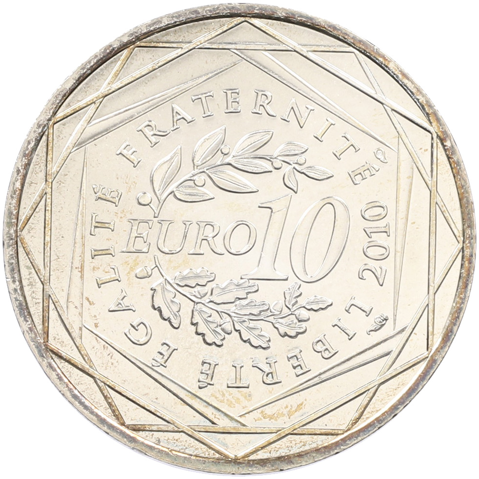 10 евро 2010 года Франция «Регионы Франции — Центр» — Фото №2