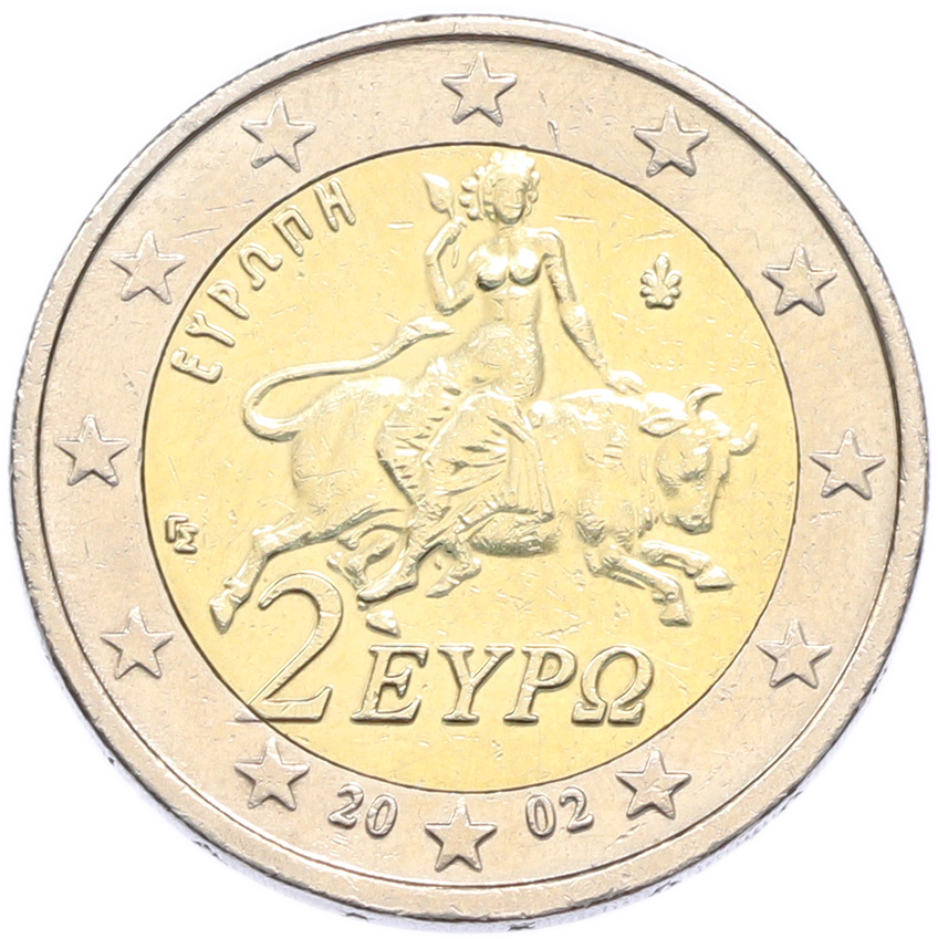 2 евро 2002 года Греция — Фото №1