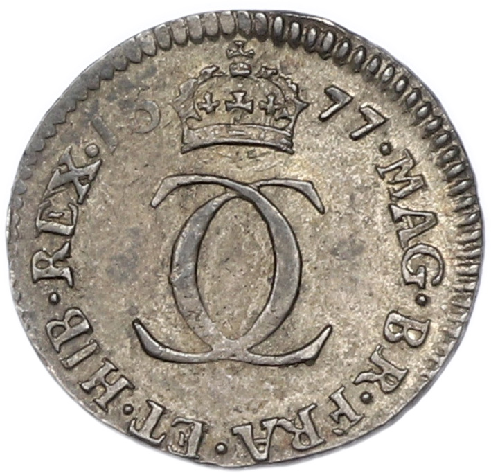 2 пенса 1677 года Великобритания (Карл II) — Фото №1