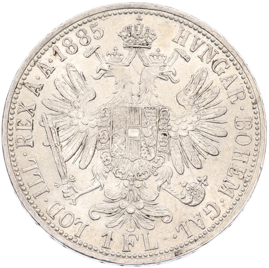 1 флорин 1885 года Австрия — Фото №1