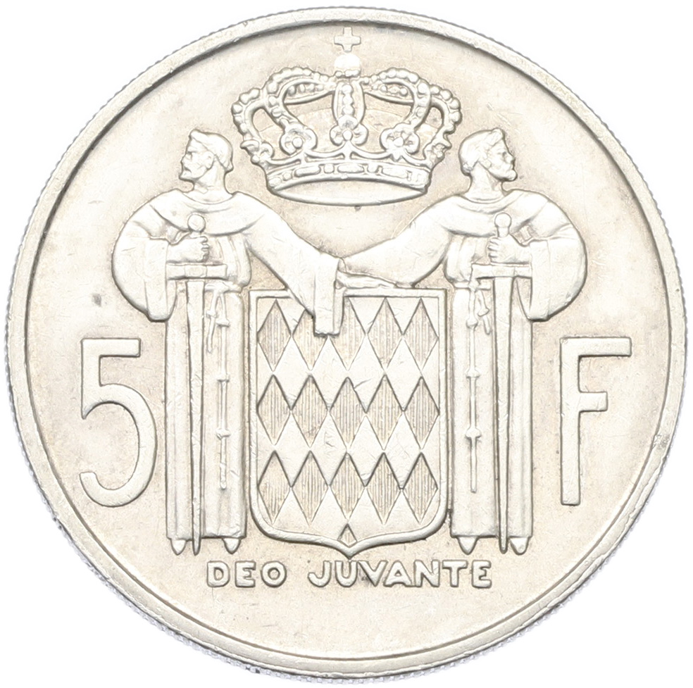 5 франков 1960 года Монако — Фото №2
