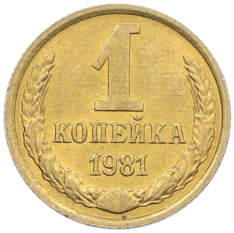 1 копейка 1981 года СССР — Фото №1