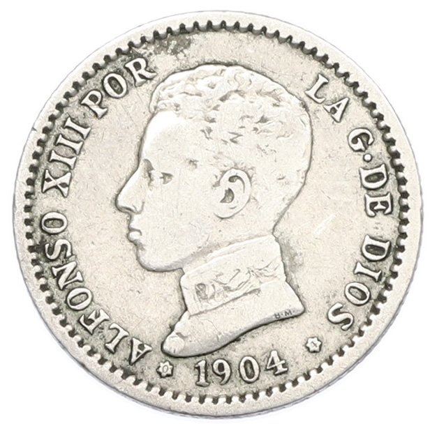 50 сентимо 1904 года Испания — Фото №1
