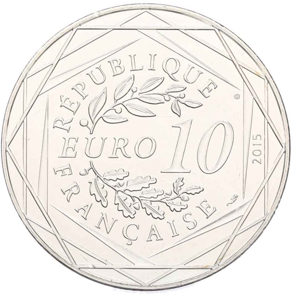 10 евро 2015 года Франция «Астерикс и Обеликс — Астерикс и актриса» — Фото №2