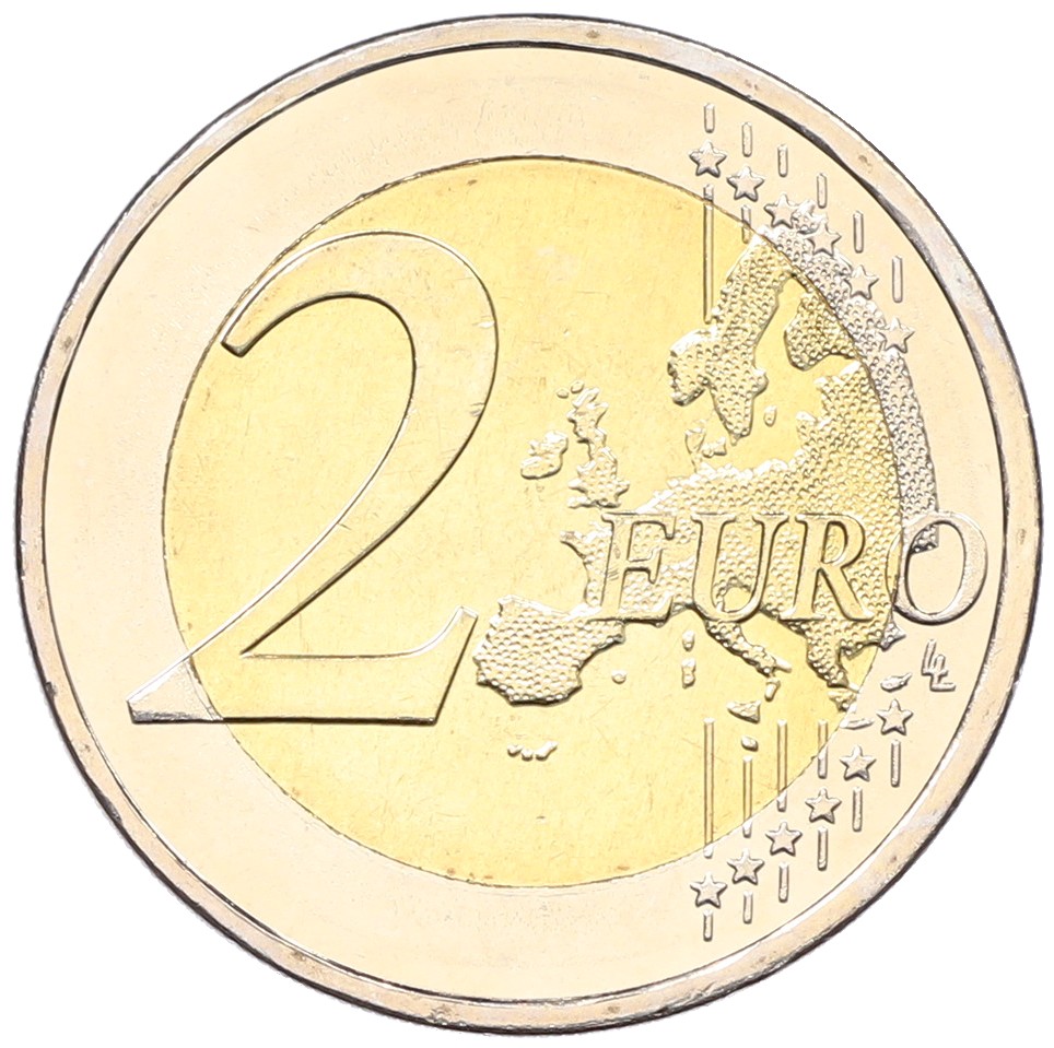 2 евро 2017 года Греция «60 лет со дня смерти Никоса Казандзакиса» — Фото №2