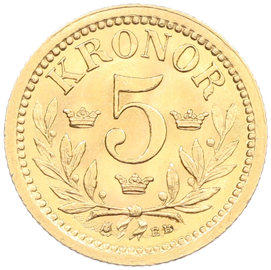 5 крон 1899 года Швеция — Фото №2