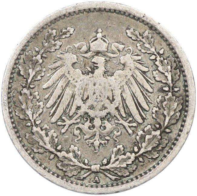 1/2 марки 1906 года A Германия — Фото №2
