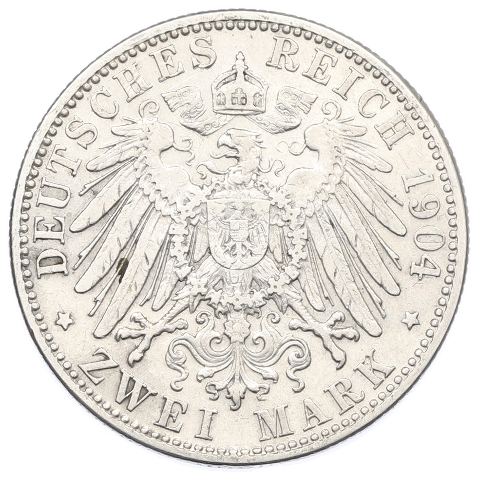 2 марки 1904 года Германия (Бавария) — Фото №2
