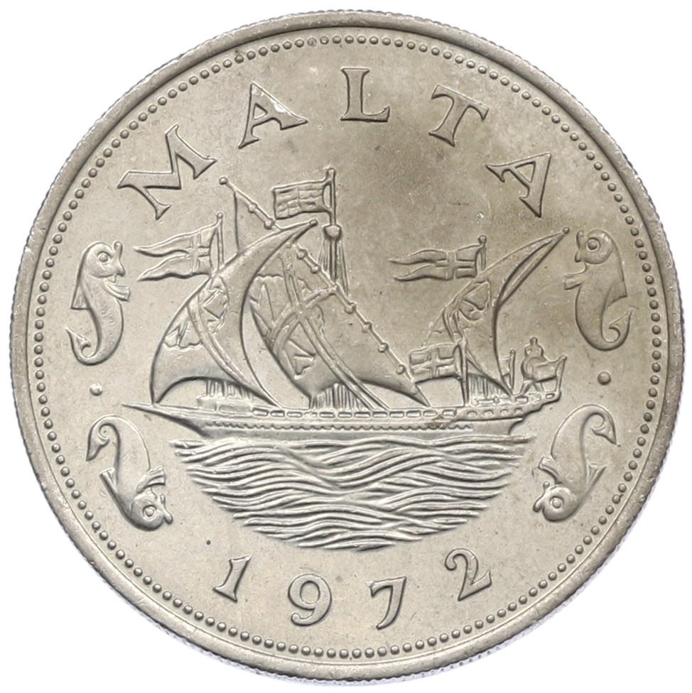10 центов 1972 года Мальта — Фото №1