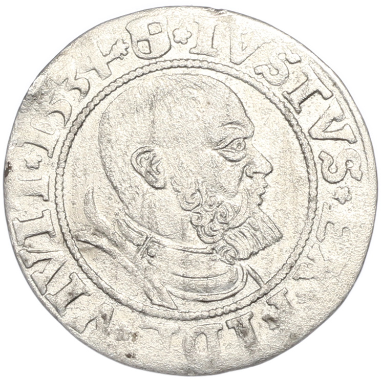 1 грош 1534 года Пруссия (Альбрехт Бранденбург-Ансбахский) — Фото №1