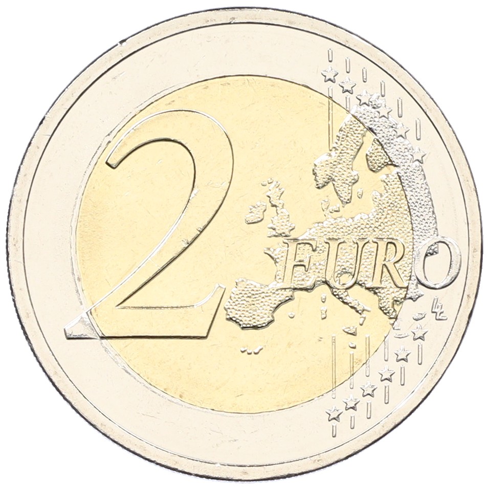2 евро 2015 года Кипр «30 лет флагу Европейского союза» — Фото №2