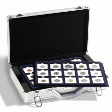 210912256_Демонстрационный чемодан (кофр) "CARGO L6" с 6 планшетами L для 90 монет в капсулах "QUADRUM", LEUCHTTURM, 343225 — Фото №1