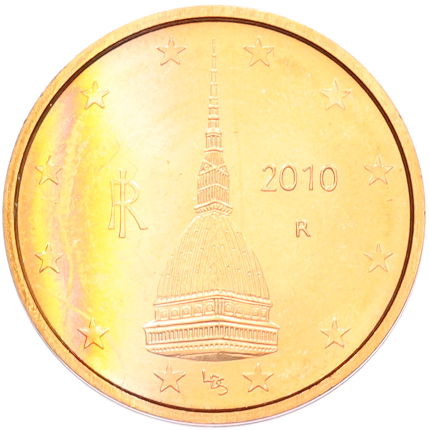 2 евроцента 2010 года Италия — Фото №1