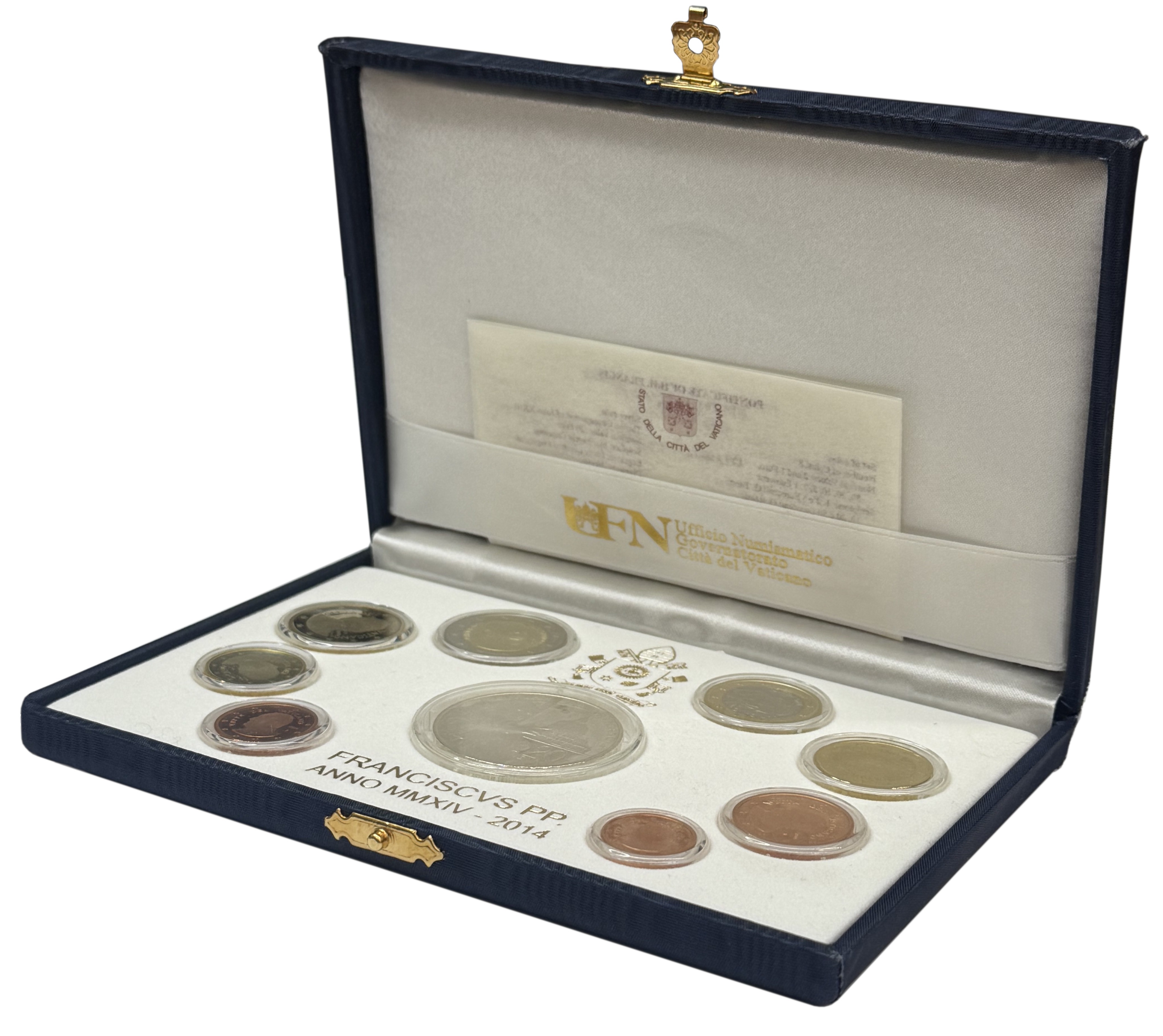 Годовой набор из 9 евромонет 2014 года Ватикан — Фото №3