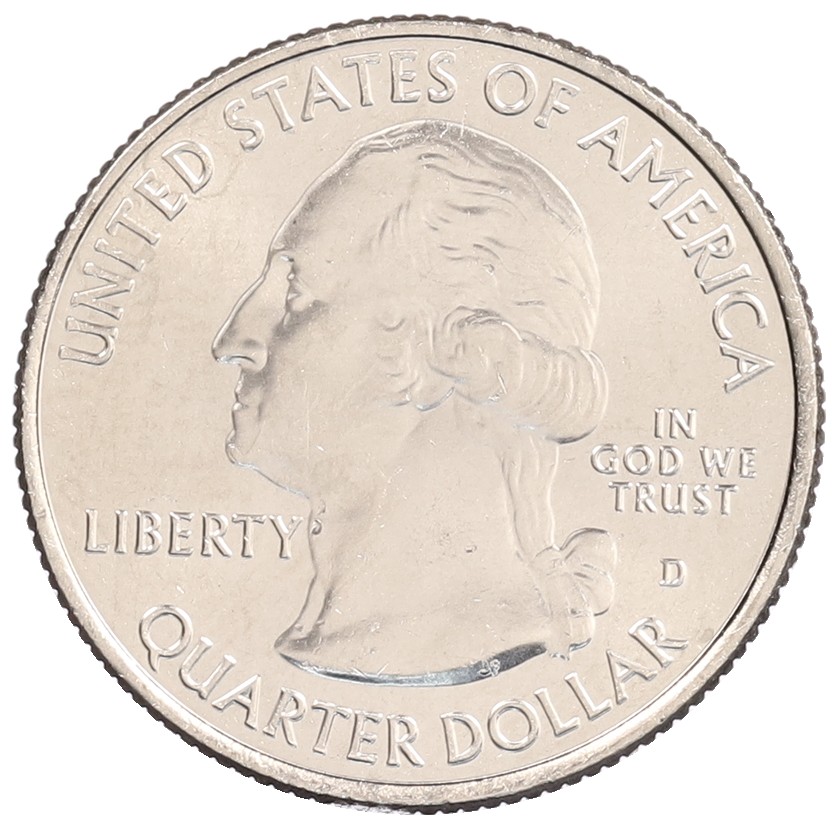 1/4 доллара (25 центов) 2018 года D США «Национальные парки — №45 Национальное убежище дикой природы острова Блок» — Фото №2