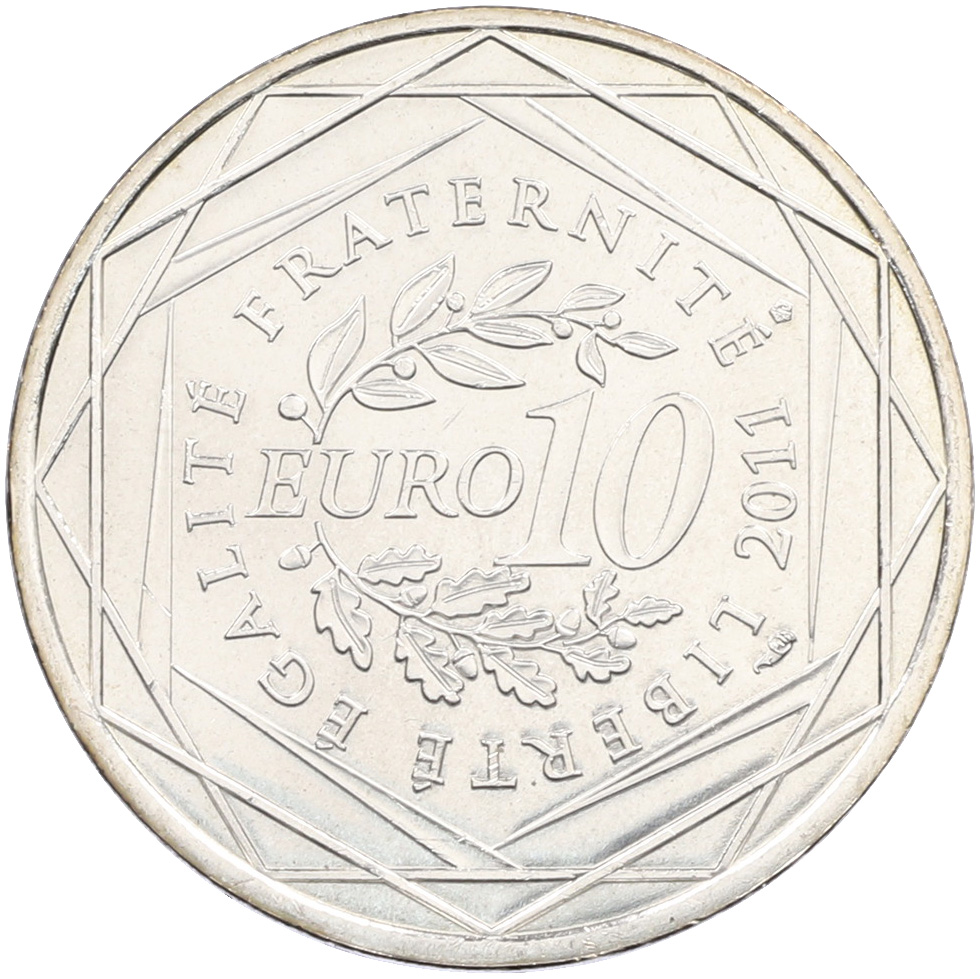 10 евро 2011 года Франция «Регионы Франции — Лотарингия» — Фото №2