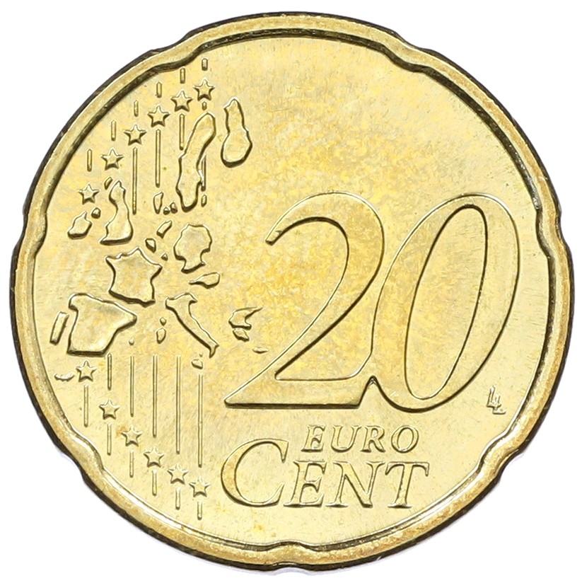 20 евроцентов 2002 года А Германия — Фото №2