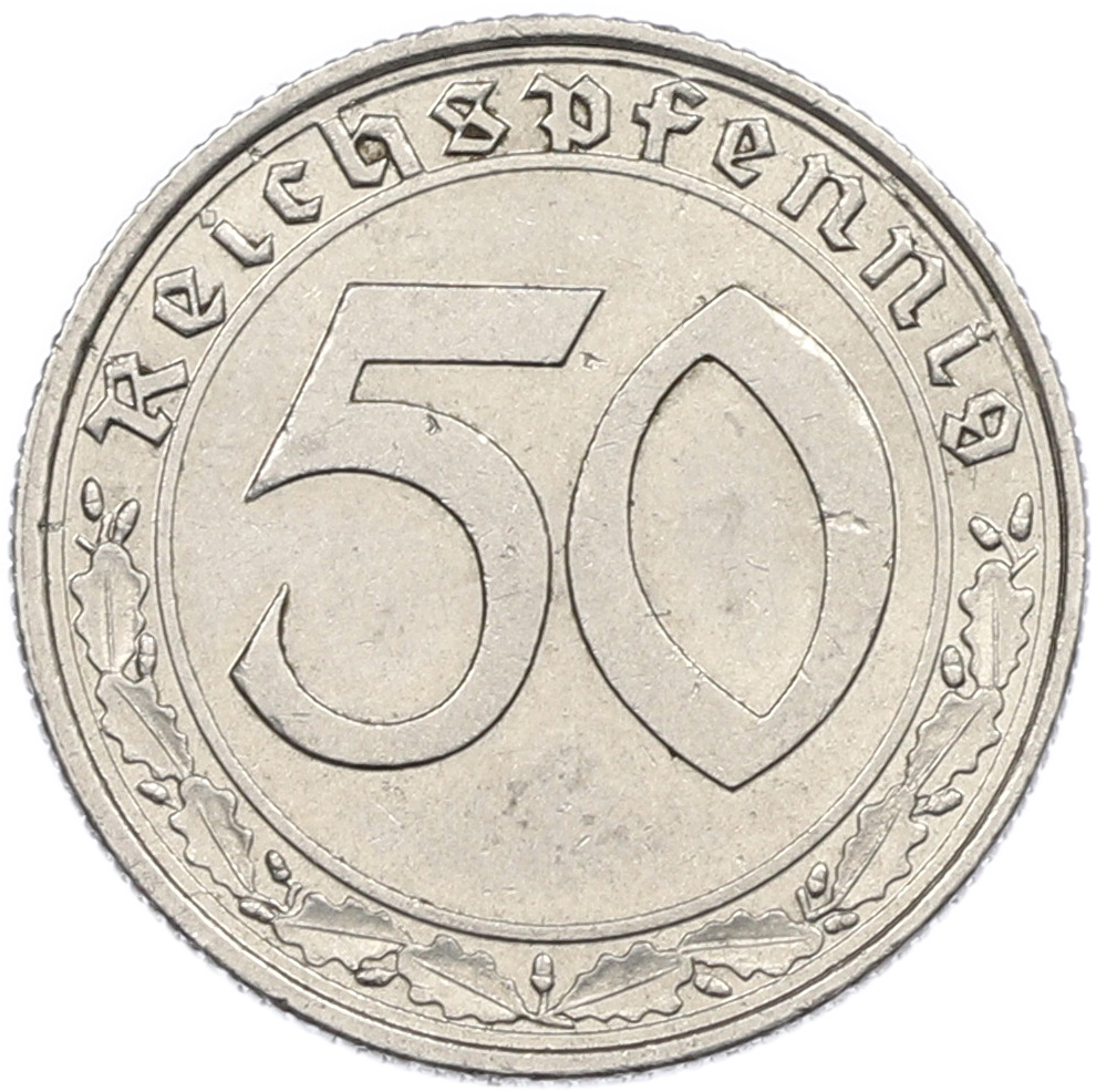 50 рейхспфеннигов 1938 года A Германия — Фото №2