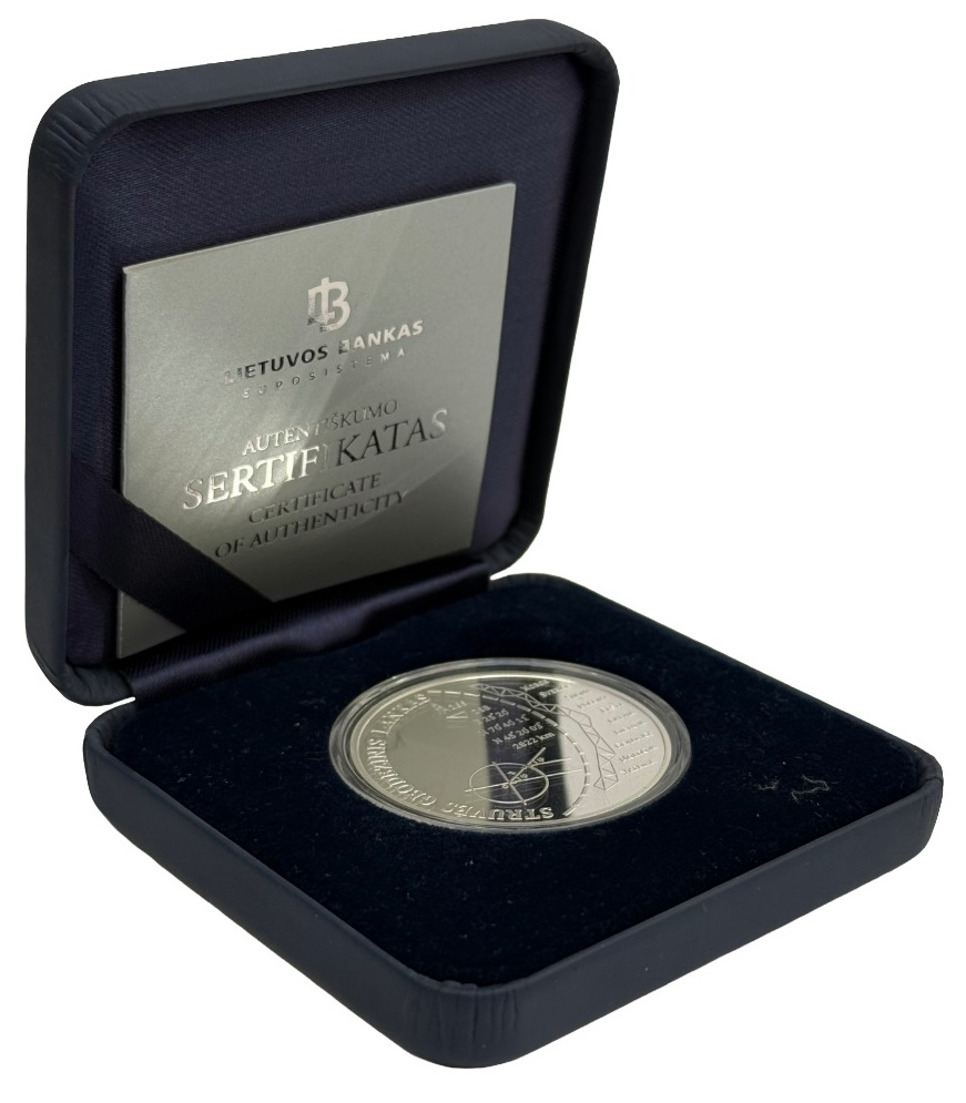 20 евро 2015 года Литва «Дуга Струве» — Фото №3