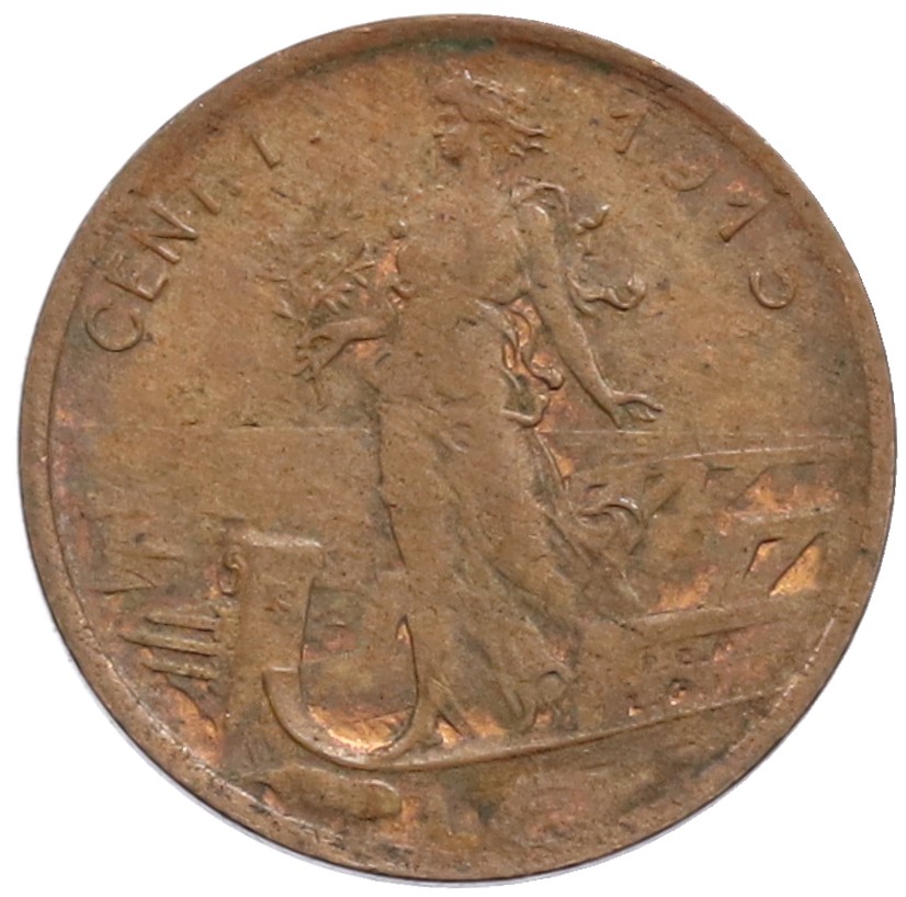 1 чентезимо 1915 года Италия — Фото №1