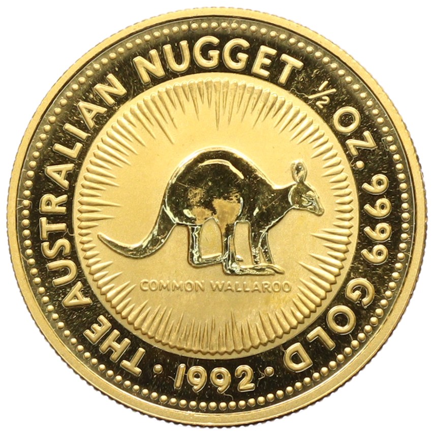 50 долларов 1992 года Австралия «Австралийский самородок — Кенгуру» — Фото №1