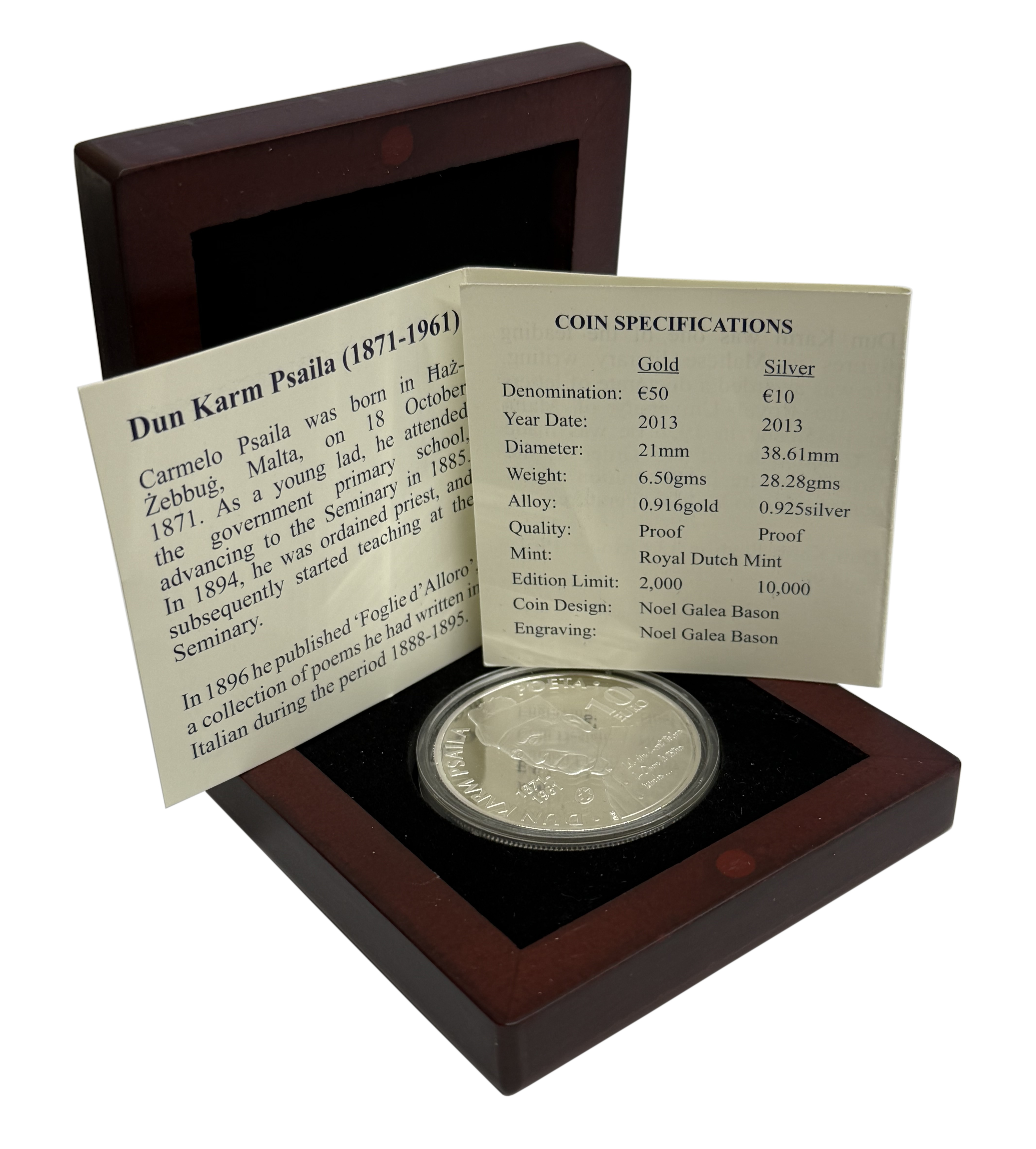 10 евро 2013 года Мальта «Дун Карм Псайла» — Фото №3