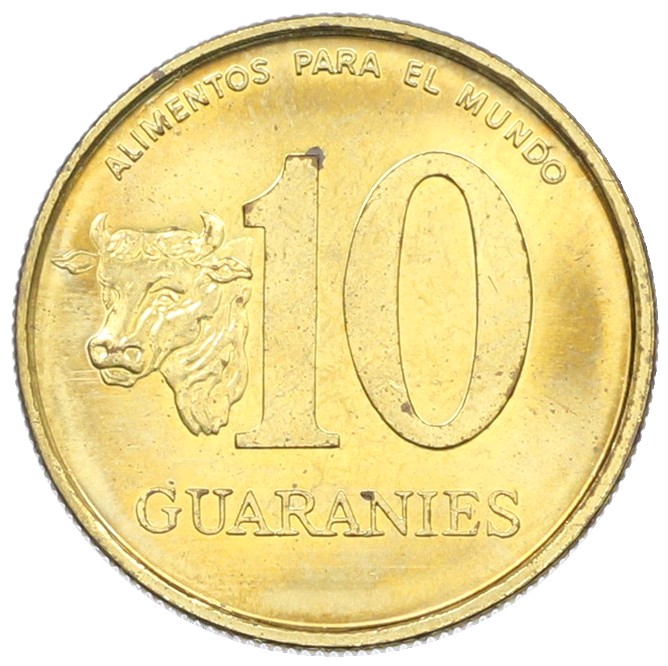 10 гуарани 1996 года Парагвай — Фото №2