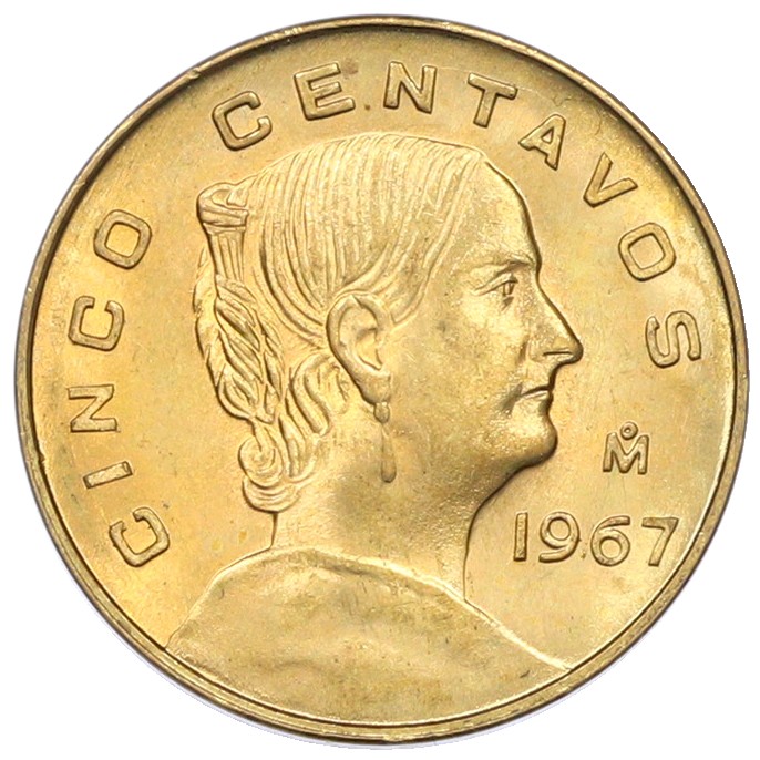 5 сентаво 1967 года Мексика — Фото №1
