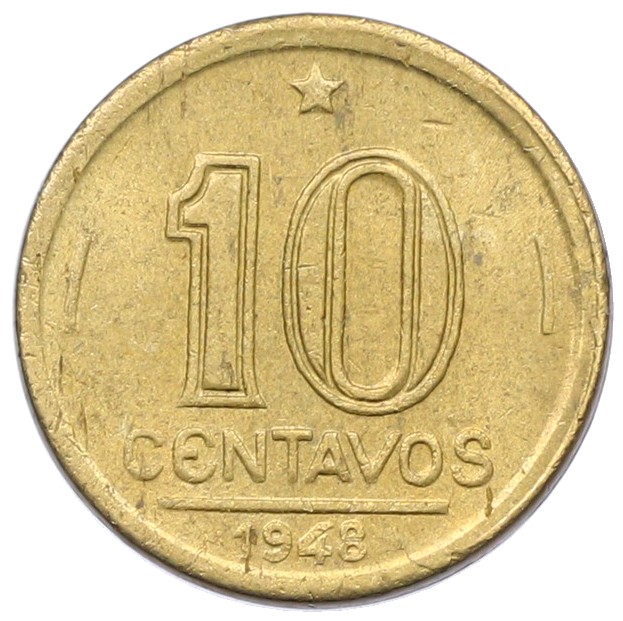 10 сентаво 1948 года Бразилия — Фото №1