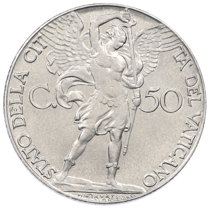 50 чентезимо 1941 года Ватикан — Фото №1