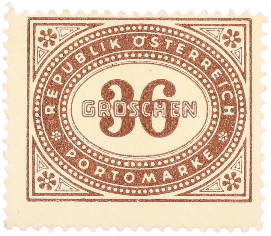Почтовая марка 36 грошей 1947 года Австрия — Фото №1