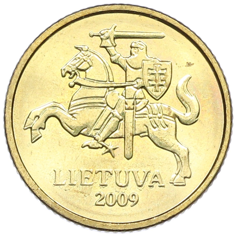 10 центов 2009 года Литва — Фото №1