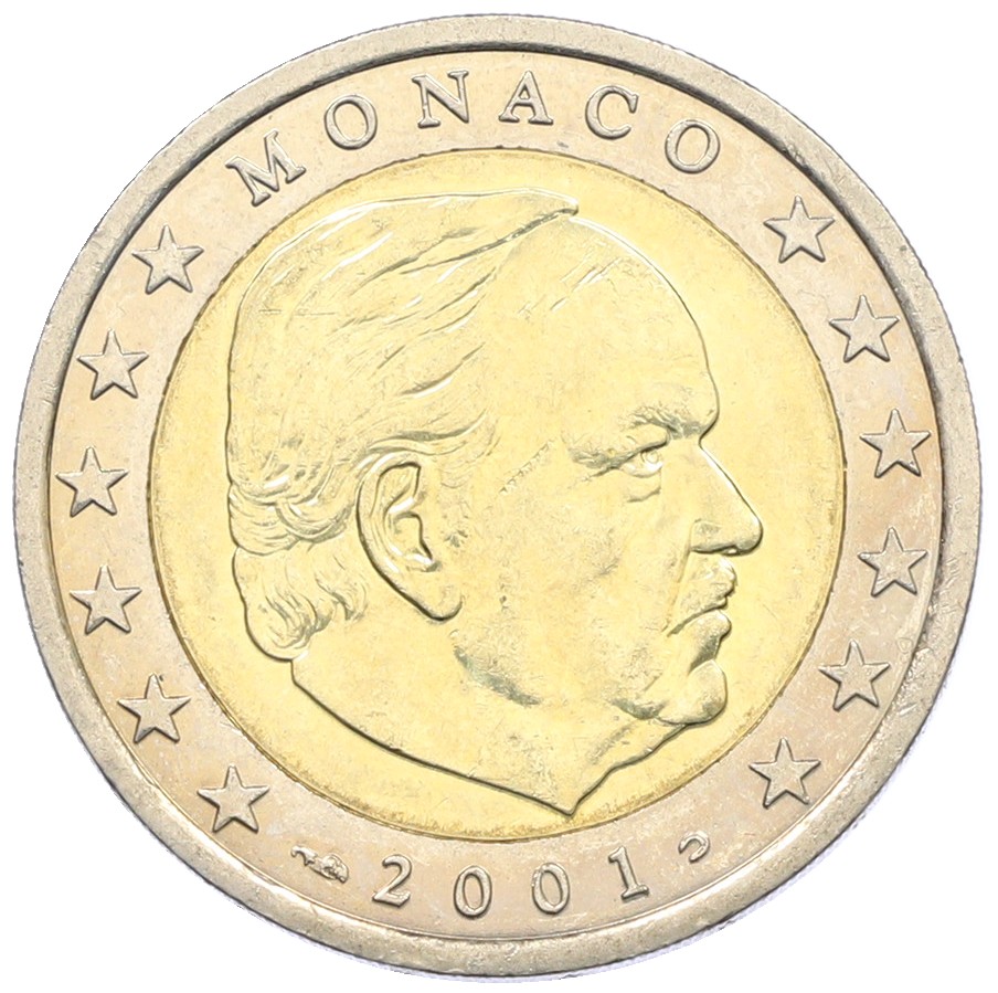 2 евро 2001 года Монако — Фото №1