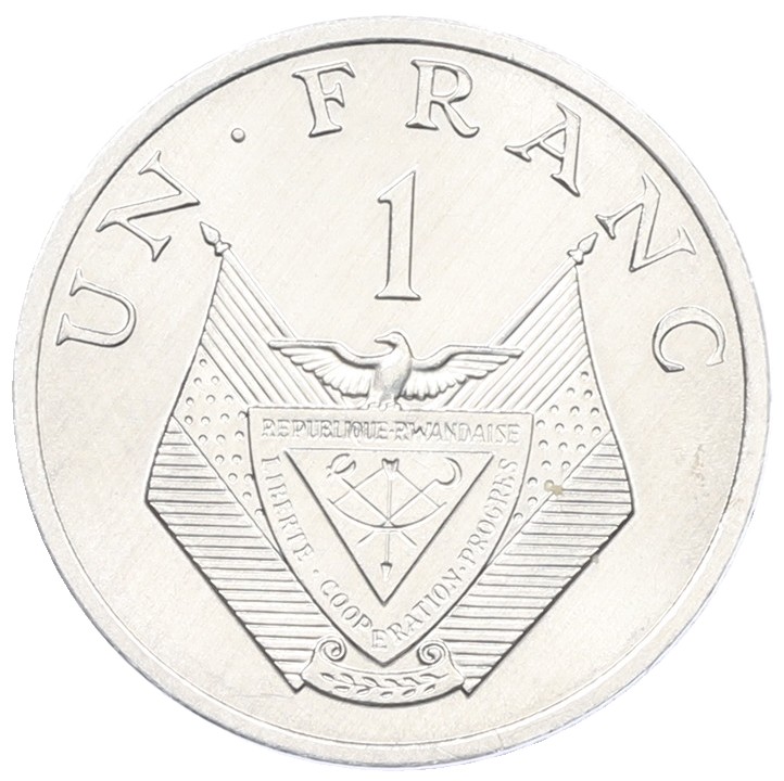 1 франк 1985 года Руанда — Фото №2