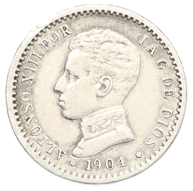 50 сентимо 1904 (10) года Испания — Фото №1