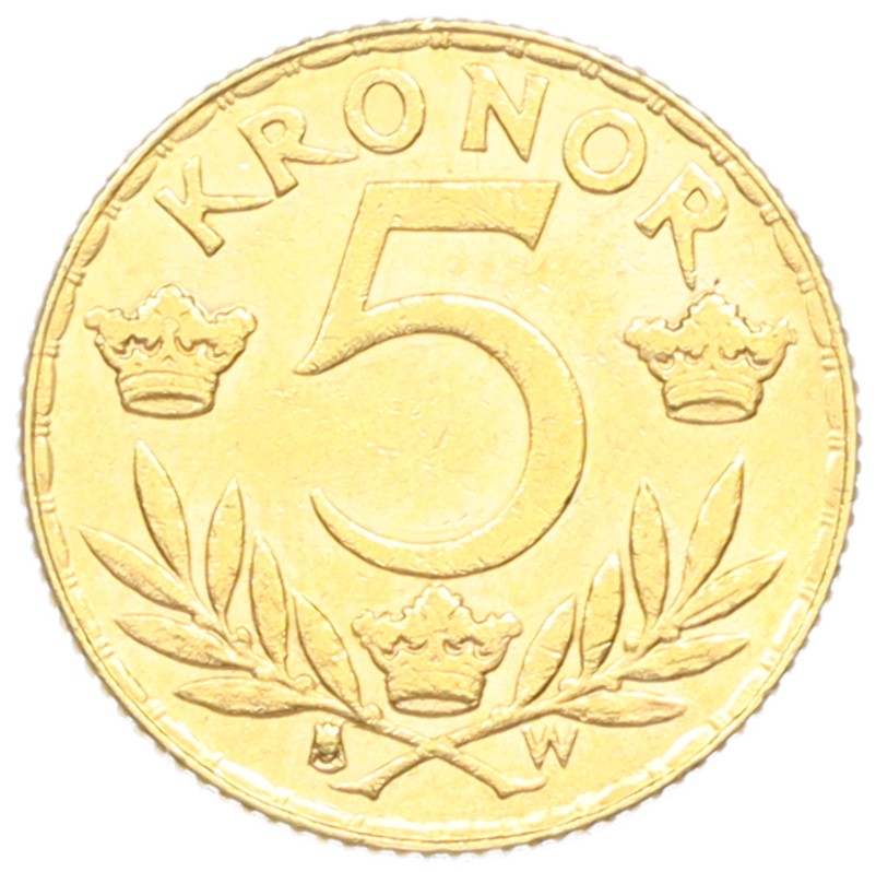 5 крон 1920 года Швеция — Фото №2