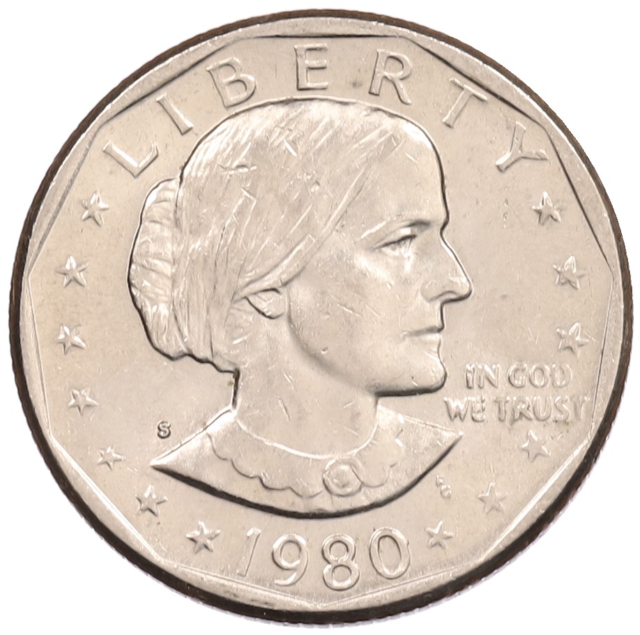 1 доллар 1980 года S США «Сьюзен Энтони» — Фото №1