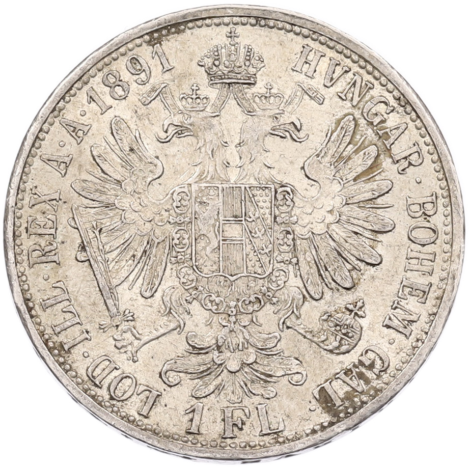 1 флорин 1891 года Австрия — Фото №1
