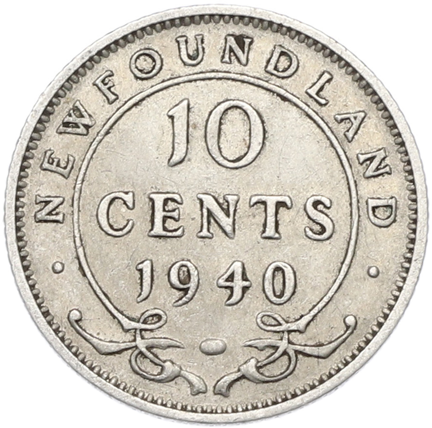 10 центов 1940 года Ньюфаундленд — Фото №1