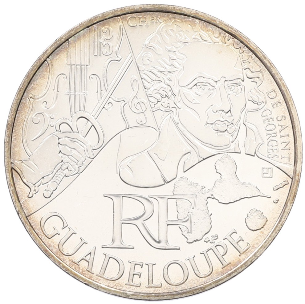 10 евро 2012 года Франция «Регионы Франции — Гваделупа» — Фото №1