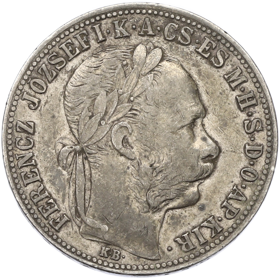 1 форинт 1883 года Венгрия — Фото №2