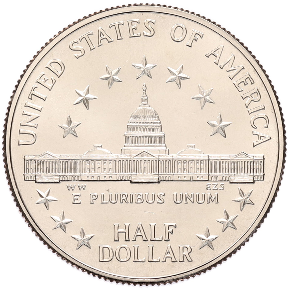 1/2 доллара (50 центов) 1989 года D США «200 лет Конгрессу» — Фото №2