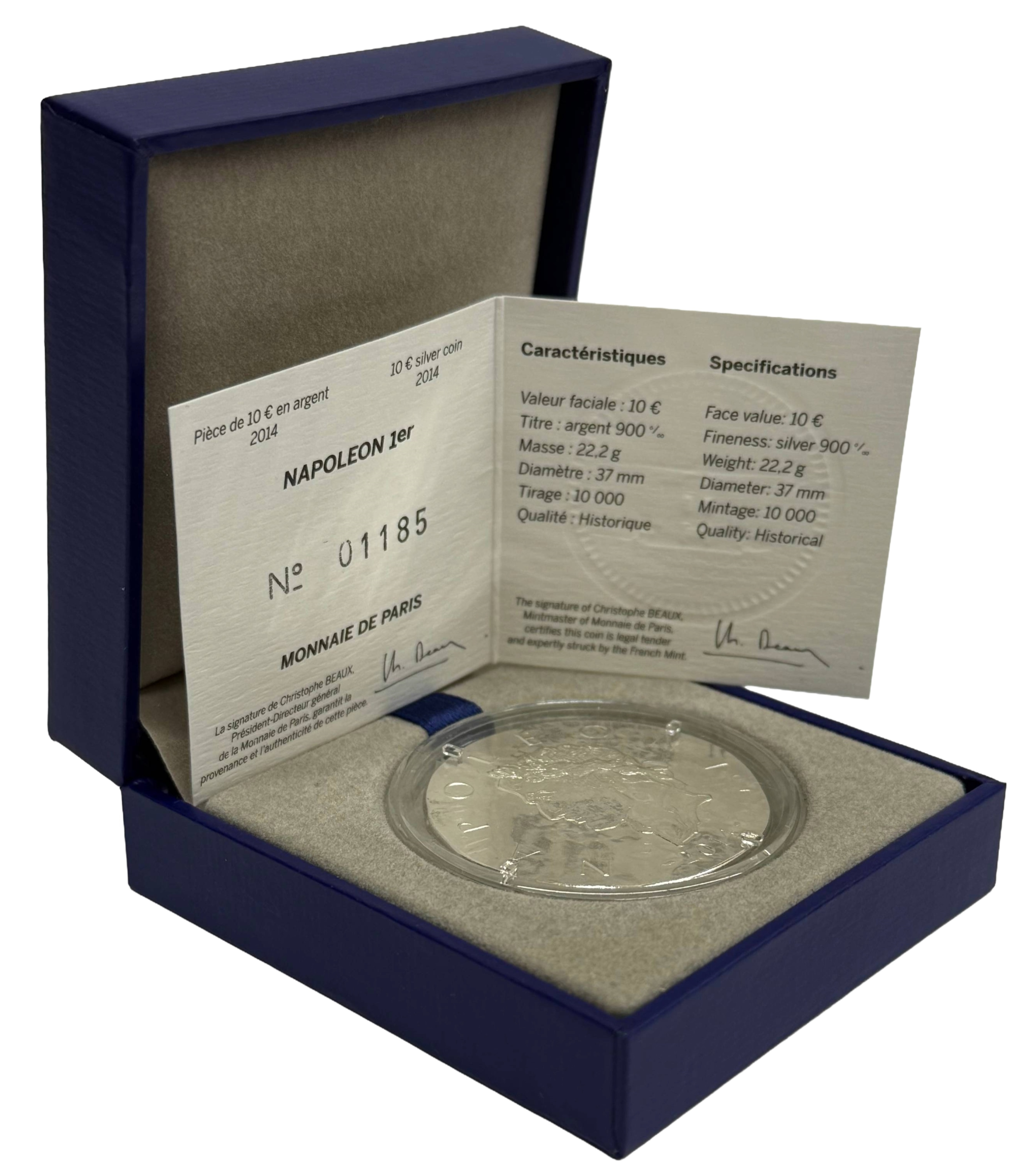 10 евро 2014 года Франция «Наполеон I» — Фото №3