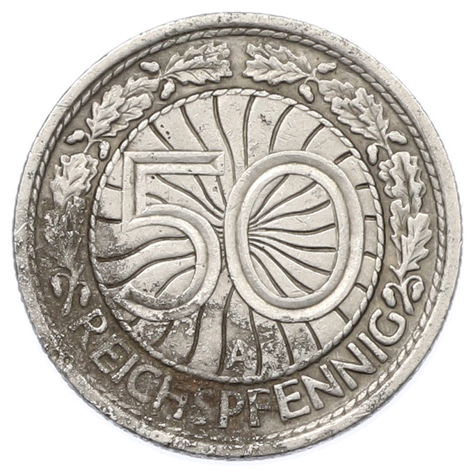 50 рейхспфеннигов 1935 года A Германия — Фото №2