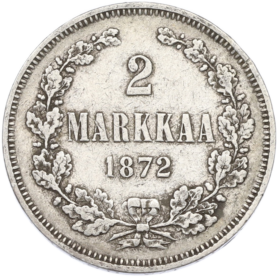 2 марки 1872 года Русская Финляндия — Фото №1